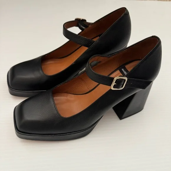 Anthropologie Angel Alarcon Ankle-Strap Heels Sz. 38 - Picture 5 of 14